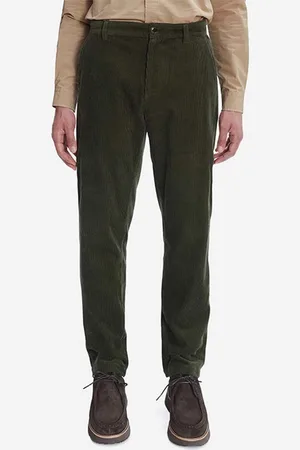 A.P.C. Kalhoty Pantalon Constantin COESP-H08396 MILITARY KHAKI pánské, barva, jednoduché