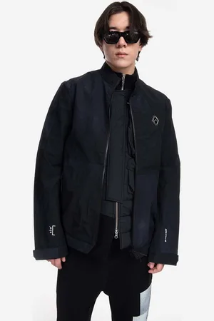 A-cold-wall* Bunda Irregular Dye Overshirt pánská, barva, přechodná, ACWMSH085-BLACK