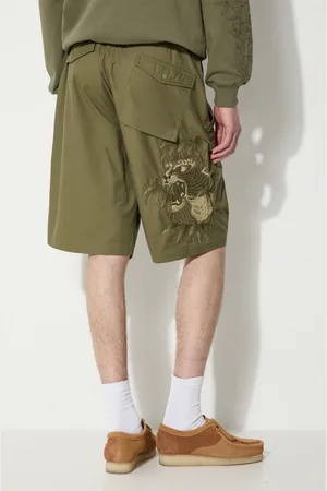 Maharishi Kraťasy Maha Tiger Loose Snoshorts pánské, barva, 5099.OLIVE