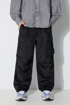 Maharishi Manšestrové kalhoty Utility Cargo Track Pants barva, ve střihu cargo, 4569.BLACK