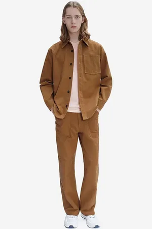 A.P.C. Bavlněné kalhoty Pantalon Sydney barva, jednoduché, H COGBJ-H08422 CARAMEL