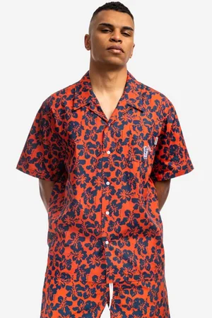 Billionaire Boys Club Košile Hibiscus Camo S/S Bowling Shirt B22216 barva, regular, s klasickým límcem