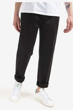 Neil Barrett Kalhoty Neil Barett Pleat Loose Extra Low pánské, barva, jednoduché, BPA817.S010.01-black