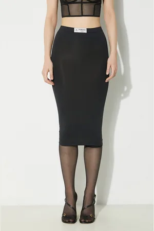 Fiorucci Sukně Black Midi Skirt barva, midi, pouzdrová, W01FPBSK031LY01BK01