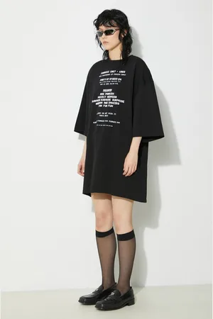 Fiorucci Bavlněné tričko Invitation Print Oversized T-Shirt barva, s potiskem, U01FPTSH107CJ01BK01
