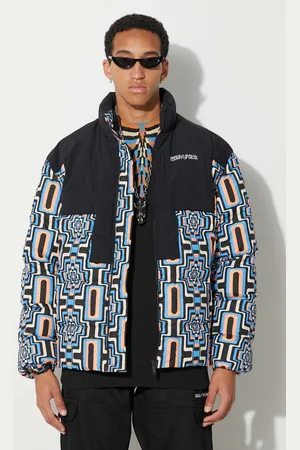 MARCELO BURLON Bunda Aop Optical Cross Block pánská, barva, zimní