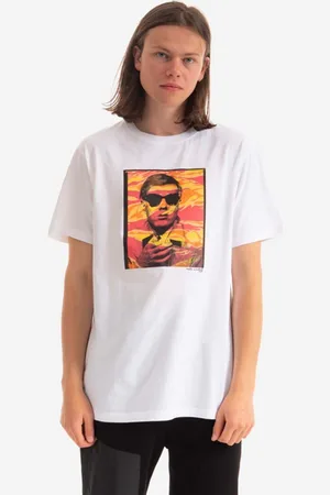 Maharishi Bavlněné tričko Warhol Polaroid Portrait T-Shirt OCJ barva, s potiskem, 9711.WHITE-WHITE