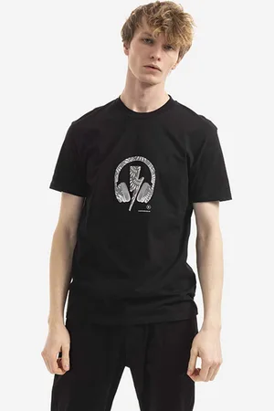 Neil Barrett Bavlněné tričko Neil Barett Bolts barva, s potiskem, BJT050S.S525S.1496-black