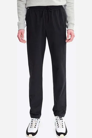 A.P.C. Bavlněné kalhoty pánské, barva, jednoduché, COERD.H08354-BLACK