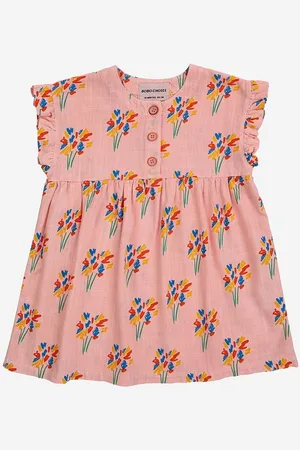 Bobo Choses Kojenecké šaty barva, mini, áčková