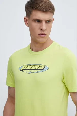 PUMA Bavlněné tričko barva, s potiskem, 625424