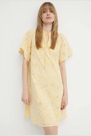 Bruuns Bazaar Bavlněné šaty WoodbineBBJulia dress barva, mini, BBW3948