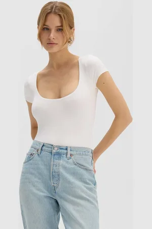 Saint Body Body SCOOP NECK BODYSUIT ECRU dámské, barva, SB.523