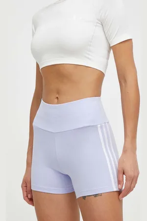 adidas Kraťasy dámské, barva, s aplikací, high waist, IR5499