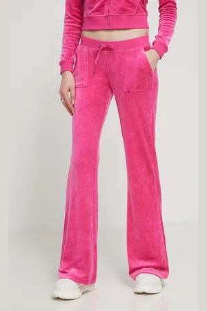 Juicy Couture Velurové teplákové kalhoty barva, s aplikací