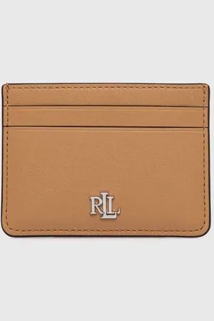 Ralph Lauren Kožené pouzdro na karty barva, 432876732
