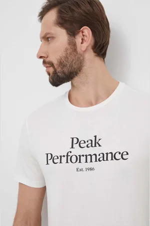 Peak Performance Bavlněné tričko barva, s potiskem