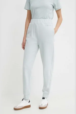 Calvin Klein Tepláky šedá barva, hladké, K20K206632
