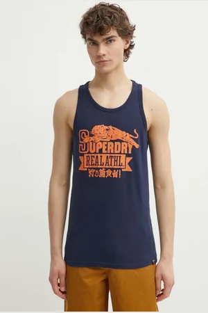 Superdry Tričko tmavomodrá barva