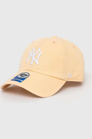 47 Brand Dětská bavlněná kšiltovka MLB New York Yankees CLEAN UP barva, s aplikací, BNLRGW17GWS