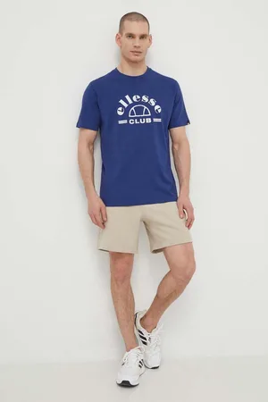 Ellesse Bavlněné tričko Club T-Shirt tmavomodrá barva, s potiskem, SHV20259
