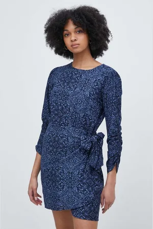 Pepe Jeans Šaty CLARIN tmavomodrá barva, mini, PL953535