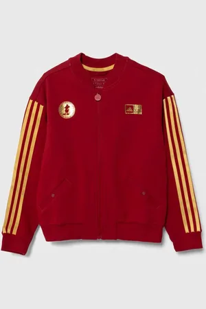 adidas Dětská mikina x Disney vínová barva, s potiskem