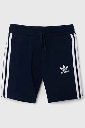 adidas Kraťasy tmavomodrá barva, nastavitelný pas
