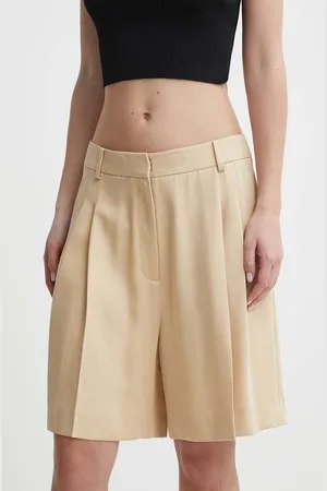 HUGO BOSS Kraťasy dámské, barva, hladké, high waist, 50515044
