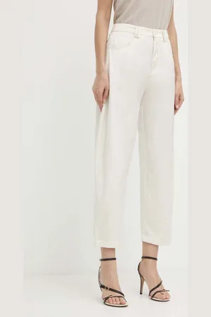 Pinko Kalhoty dámské, barva, široké, high waist, 103350 A1U1