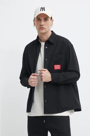 Sprayground Džínová košile pánská, barva, relaxed, s klasickým límcem