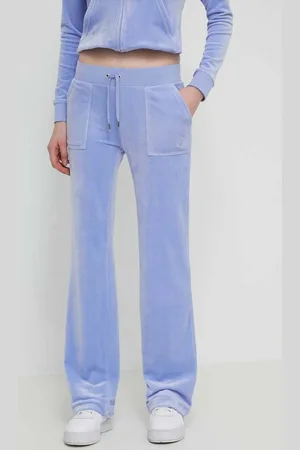 Juicy Couture Velurové teplákové kalhoty s aplikací