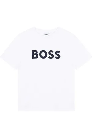 HUGO BOSS Dětské bavlněné tričko barva, s potiskem