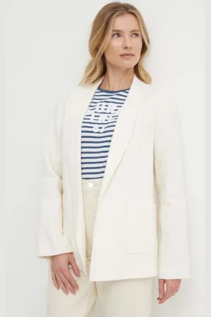 Pepe Jeans Plátěné sako MIRKA barva, bez zapínání, hladké, PL402377