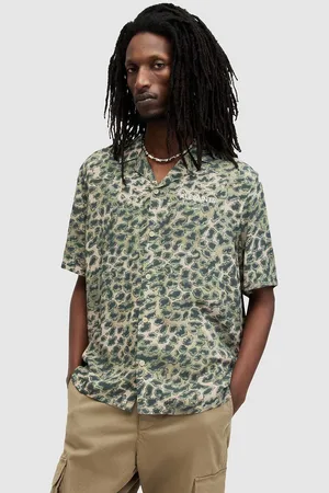 AllSaints Košile UNDRGRND CM SS SHIRT pánská, relaxed, MS578Z