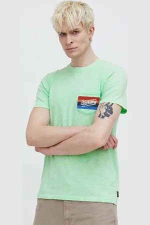 Superdry Bavlněné tričko barva, s potiskem