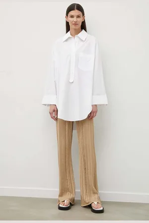 By Malene Birger Bavlněná halenka dámská, barva, hladká