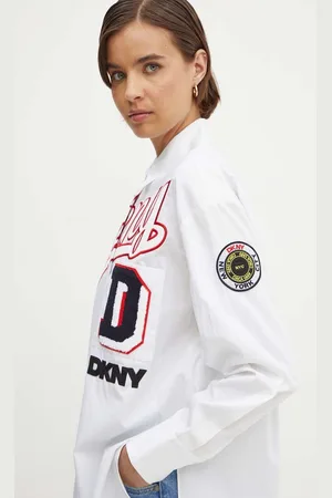 DKNY Bavlněná košile HEART OF NY barva, relaxed, s klasickým límcem, D2B4A106