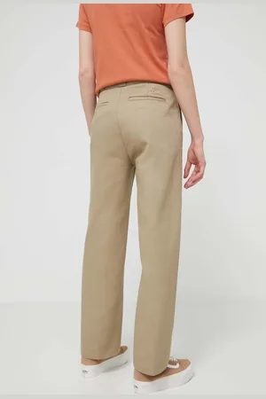 Dickies Kalhoty ELIZAVILLE REC dámské, barva, jednoduché, high waist, DK0A4XKB