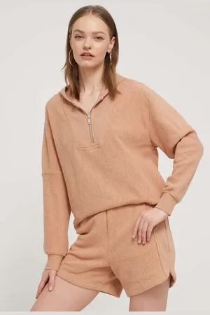 UGG Mikina dámská, barva, s kapucí, hladká, 1152781