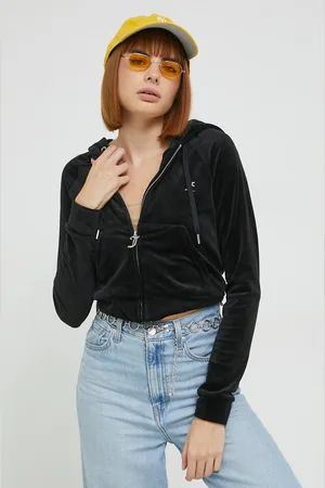 Juicy Couture Mikina dámská, barva, s kapucí, s aplikací