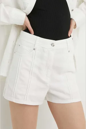 IRO Bavlněné šortky barva, hladké, high waist