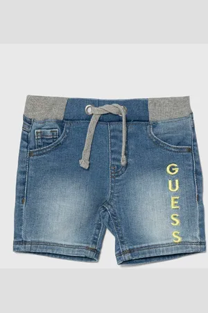 Guess Dětské riflové kraťasy nastavitelný pas