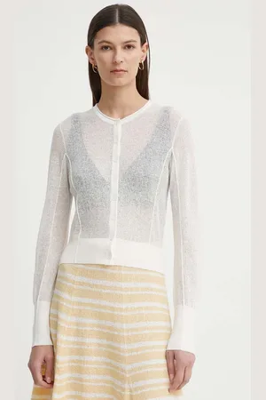 AERON Cardigan s lněnou směsí CONSTANT barva, AW24RSPU237489