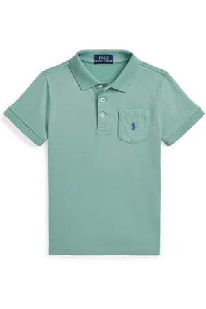 Ralph Lauren Dětská bavlněná polokošile barva, 322942065002