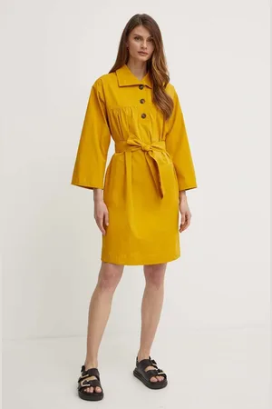Max Mara Bavlněné šaty barva, mini, oversize, 2415221023600