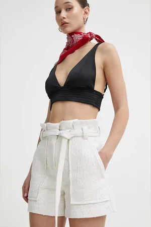 IRO Kraťasy dámské, barva, hladké, high waist