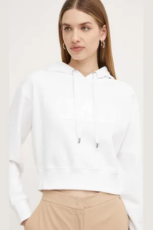 Michael Kors Bavlněná mikina dámská, barva, s kapucí, s aplikací