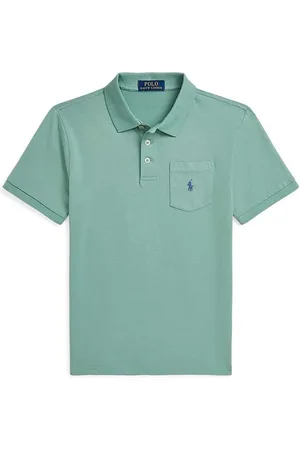 Ralph Lauren Dětská bavlněná polokošile barva, 323942065002