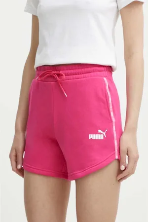 PUMA Kraťasy dámské, barva, s aplikací, high waist, 677924